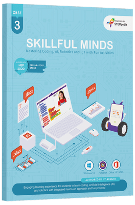 Skillful Minds: CBSE Coding, AI, Robotics & Computer Book — Class 3